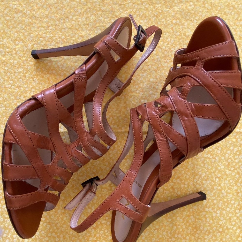 Fendi Caged Upper Hi Heel Sandal SZ 38